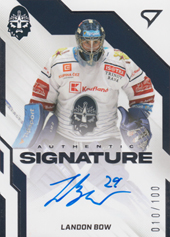 Bow Landon 22-23 Tipsport Extraliga Authentic Signature Level 2 #AS2-LB