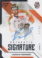 Romančík Ladislav 22-23 Tipos Extraliga Authentic Signature Level 2 #SL2-LR