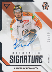 Romančík Ladislav 22-23 Tipos Extraliga Authentic Signature Level 2 #SL2-LR