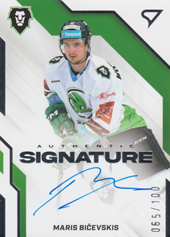 Bičevskis Māris 22-23 Tipsport Extraliga Authentic Signature Level 2 #AS2-MB