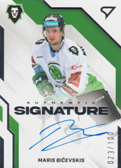 Bičevskis Māris 22-23 Tipsport Extraliga Authentic Signature Level 2 #AS2-MB