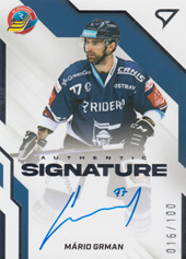 Grman Mário 22-23 Tipsport Extraliga Authentic Signature Level 2 #AS2-MG