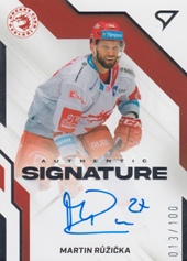 Růžička Martin 22-23 Tipsport Extraliga Authentic Signature Level 2 #AS2-MR