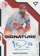 Růžička Martin 22-23 Tipsport Extraliga Authentic Signature Level 2 #AS2-MR