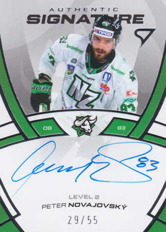 Novajovský Peter 24-25 Tipos Extraliga Authentic Signature Level 2 #SL2-PN