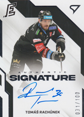Rachůnek Tomáš 22-23 Tipsport Extraliga Authentic Signature Level 2 #AS2-TR