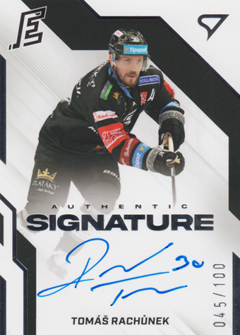 Rachůnek Tomáš 22-23 Tipsport Extraliga Authentic Signature Level 2 #AS2-TR