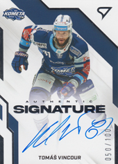 Vincour Tomáš 22-23 Tipsport Extraliga Authentic Signature Level 2 #AS2-TV