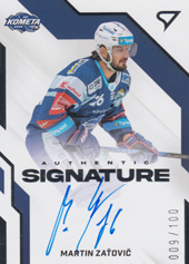 Zaťovič Martin 22-23 Tipsport Extraliga Authentic Signature Level 2 #AS2-ZA