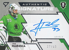 Růžička Jan 23-24 Tipsport Extraliga Authentic Signature Level 3 #SL3-JR