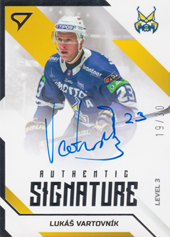 Vartovník Lukáš 22-23 Tipos Extraliga Authentic Signature Level 3 #SL3-LV
