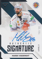 Viedenský Marek 22-23 Tipos Extraliga Authentic Signature Level 3 #SL3-MV