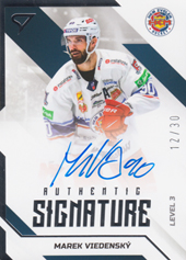 Viedenský Marek 22-23 Tipos Extraliga Authentic Signature Level 3 #SL3-MV