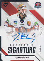 Durný Roman 22-23 Tipos Extraliga Authentic Signature Level 3 #SL3-RD