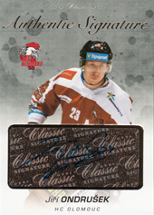Ondrušek Jiří 17-18 OFS Classic Authentic Signature Gold #66