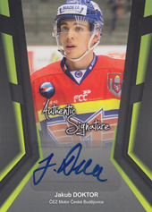 Doktor Jakub 17-18 Premium Cards Authentic Signature #AS-JD