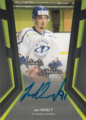 Veselý Jan 17-18 Premium Cards Authentic Signature #AS-JV