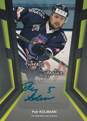 Kolmann Petr 17-18 Premium Cards Authentic Signature #AS-KP