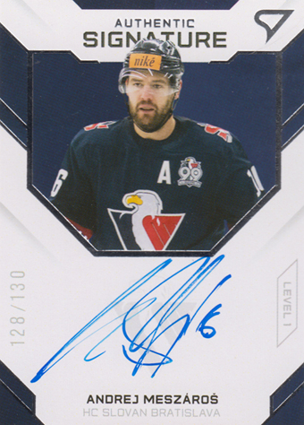 Meszároš Andrej 20-21 Tipos Extraliga Authentic Signature Level 1 #SL1-04