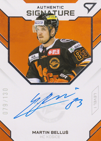 Belluš Martin 20-21 Tipos Extraliga Authentic Signature Level 1 #SL1-06