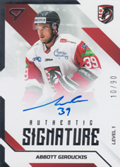 Girduckis Abbott 22-23 Tipos Extraliga Authentic Signature Level 1 #SL1-AG