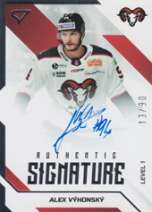 Výhonský Alex 22-23 Tipos Extraliga Authentic Signature Level 1 #SL1-AV