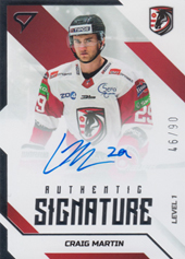 Martin Craig 22-23 Tipos Extraliga Authentic Signature Level 1 #SL1-CM