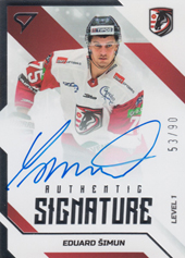 Šimun Eduard 22-23 Tipos Extraliga Authentic Signature Level 1 #SL1-ES