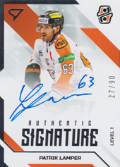 Lamper Patrik 22-23 Tipos Extraliga Authentic Signature Level 1 #SL1-PL
