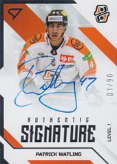 Watling Patrick 22-23 Tipos Extraliga Authentic Signature Level 1 #SL1-PW