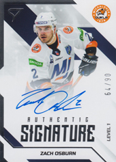 Osburn Zach 22-23 Tipos Extraliga Authentic Signature Level 1 #SL1-ZO
