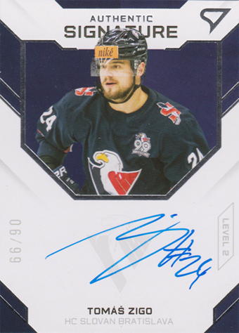 Zigo Tomáš 20-21 Tipos Extraliga Authentic Signature Level 2 #SL2-02