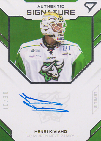 Kiviaho Henri 20-21 Tipos Extraliga Authentic Signature Level 2 #SL2-14