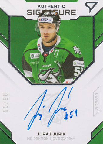 Jurík Juraj 20-21 Tipos Extraliga Authentic Signature Level 2 #SL2-15