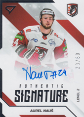 Nauš Aurel 22-23 Tipos Extraliga Authentic Signature Level 2 #SL2-AN