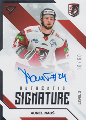 Nauš Aurel 22-23 Tipos Extraliga Authentic Signature Level 2 #SL2-AN
