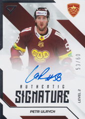 Ulrych Petr 22-23 Tipos Extraliga Authentic Signature Level 2 #SL2-PU