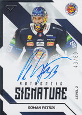 Petrík Roman 22-23 Tipos Extraliga Authentic Signature Level 2 #SL2-RP