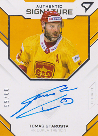 Starosta Tomáš 20-21 Tipos Extraliga Authentic Signature Level 3 #SL3-6