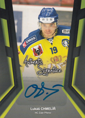 Chmelíř Lukáš 17-18 Premium Cards Authentic Signature #AS-LC