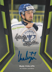 Chalupa Matěj 17-18 Premium Cards Authentic Signature #AS-MC