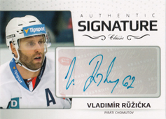Růžička Vladimír 18-19 OFS Classic Authentic Signature Platinum #AS-15
