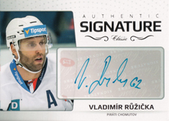 Růžička Vladimír 18-19 OFS Classic Authentic Signature Platinum #AS-15