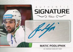 Podlipnik Matic 18-19 OFS Classic Authentic Signature Platinum #AS-39