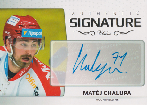 Chalupa Matěj 18-19 OFS Classic Authentic Signature Platinum #AS-46