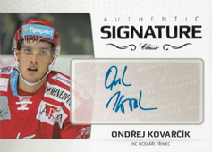 Kovařčík Ondřej 18-19 OFS Classic Authentic Signature Platinum #AS-99