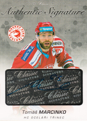 Marcinko Tomáš 17-18 OFS Classic Authentic Signature Platinum #100