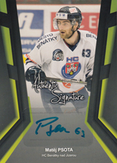 Psota Matěj 17-18 Premium Cards Authentic Signature #AS-PS