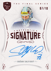 Salfický Dušan 2021 OFS The Final Series Authentic Signature Red #TFS-DS
