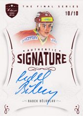 Bělohlav Radek 2021 OFS The Final Series Authentic Signature Red #TFS-RB